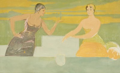 Skisse til plakaten på Cordoba -messen fra 1916n av Julio Romero de Torres